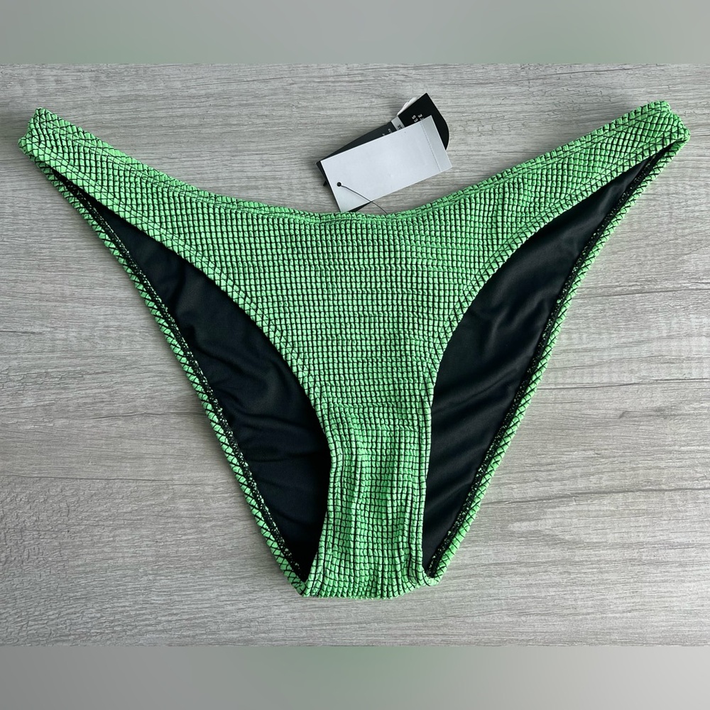 COTTON ON Women's Textured High Side Brazilian Bikini Bottoms Size XL